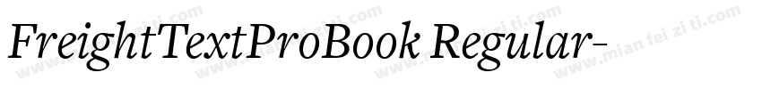 FreightTextProBook Regular字体转换